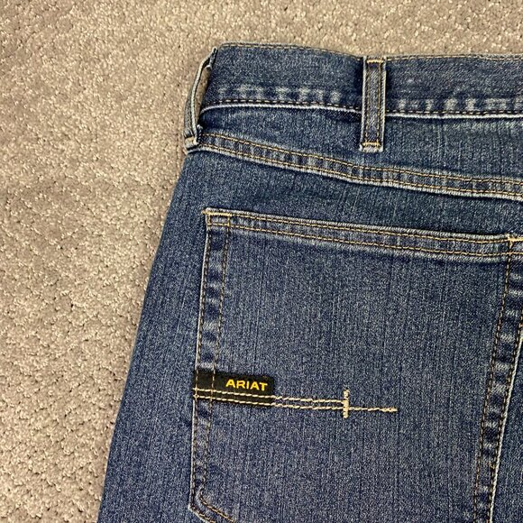 Ariat Rebar M4 Relaxed Boot Cu tJeans Men's 38 x 30 Fits 41 x 30 DuraStretch - Picture 6 of 16